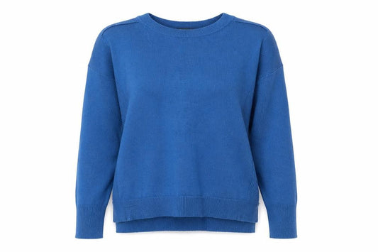 Front view of Primark women’s blue jumper, size S