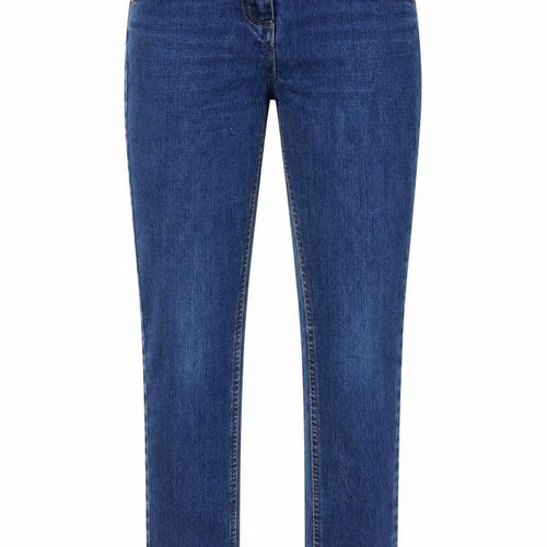Denim & Co. Womens Blue  Denim Straight Jeans Size 8 L31 in