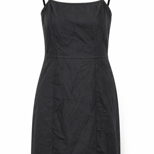 denim and co Womens Black   A-Line  Size 8  - leather dress
