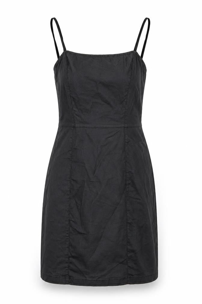 denim and co Womens Black   A-Line  Size 8  - leather dress