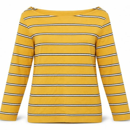 Nutmeg Womens Orange Striped  Pullover Sweatshirt Size 10