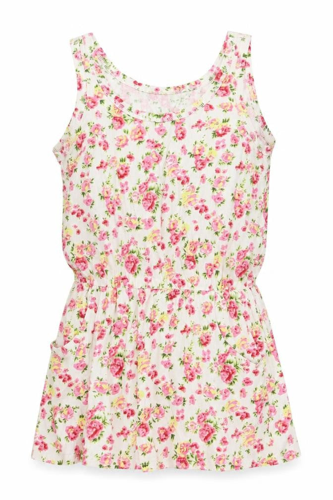Front view of Authentic women’s ivory floral basic blouse, size UK 16