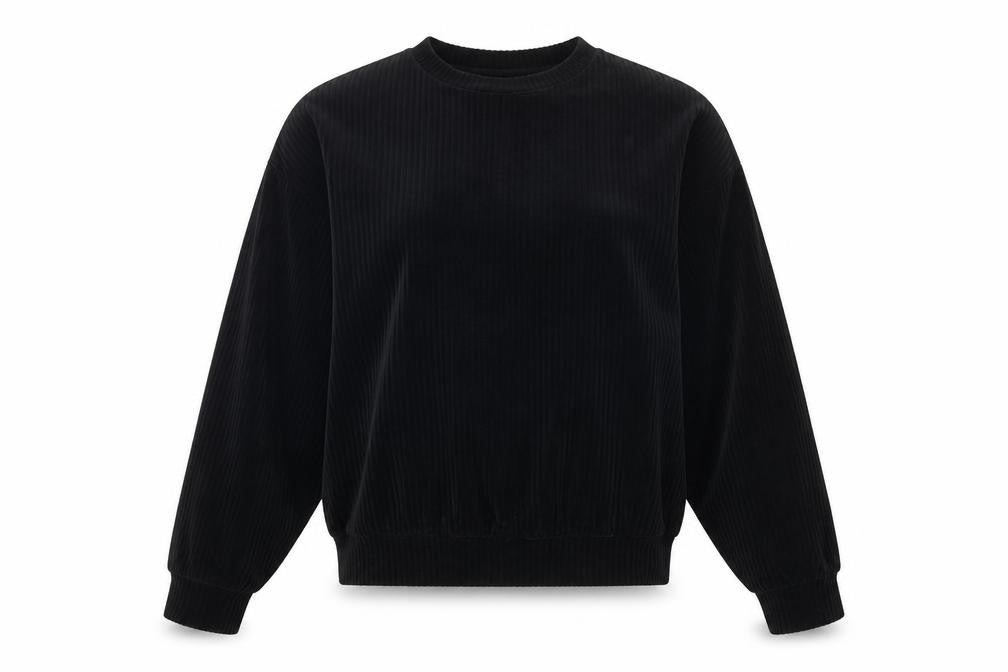 Front view of H&M women’s black jumper, size S