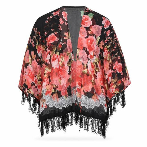 Apricot  Womens Black Floral  Cardigan Jumper Size 10