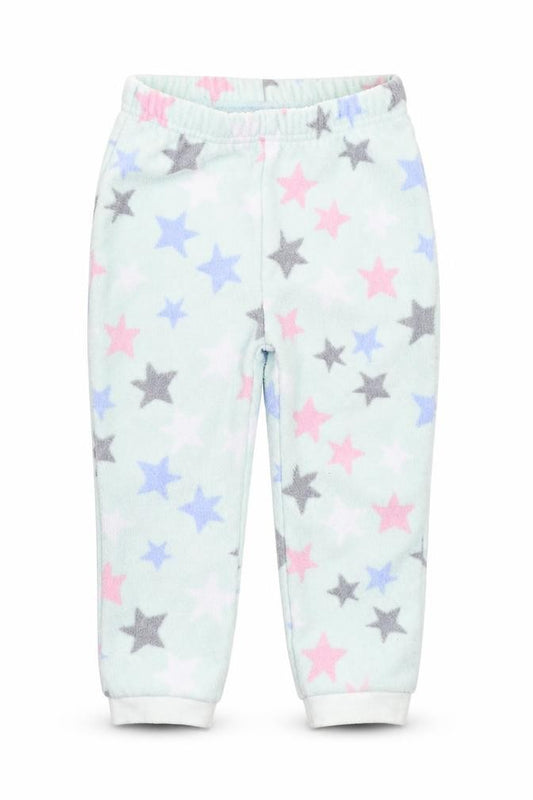 Front view of Nutmeg girls’ blue bloomer trousers, size 2, years
