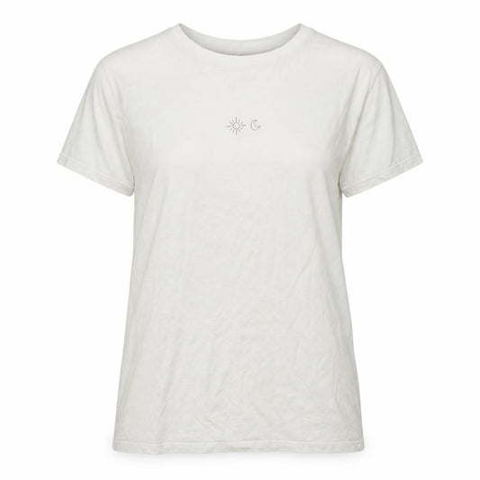 Front view of ASOS women’s white basic t-shirt, size UK 6