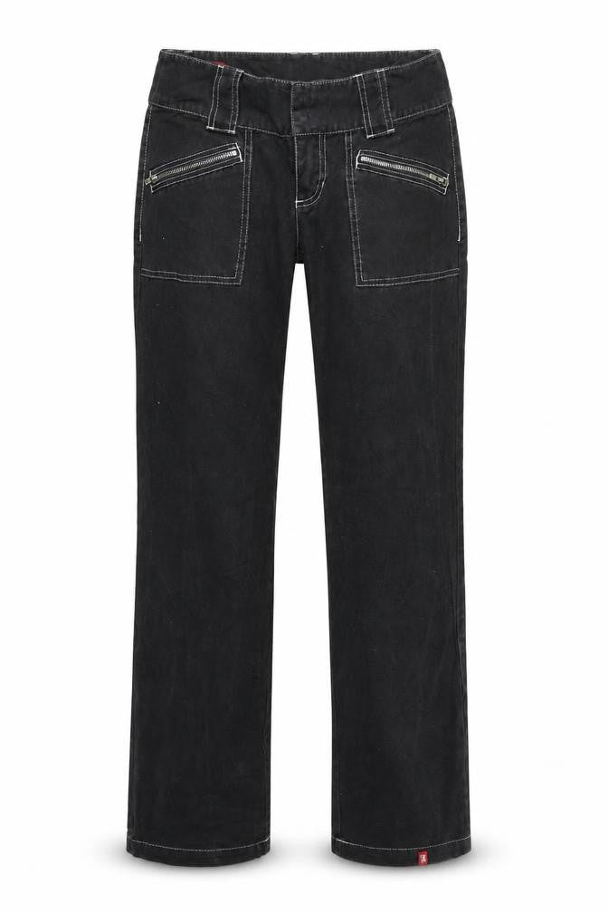 EDC Womens Grey  Denim Straight Jeans Size 6 L31 in