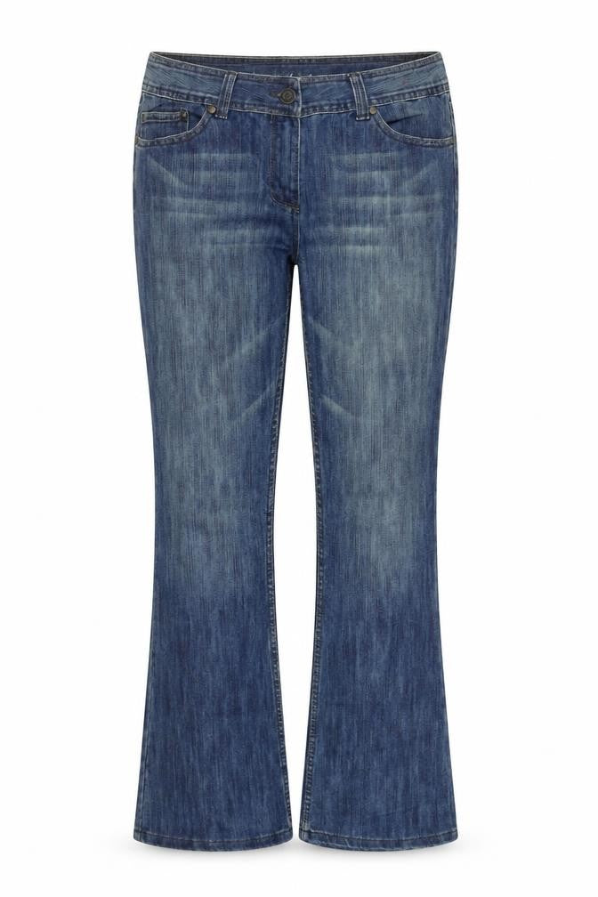 deniem co Womens Blue   Trousers  Size 16 L29 in
