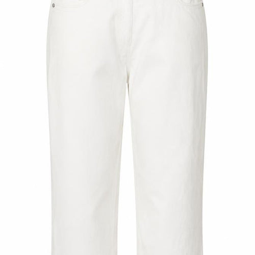 C&A Womens White  Denim Capri Jeans Size 14 L23 in