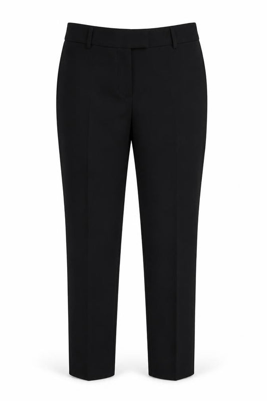 Front view of Papaya women’s black trousers, size UK 12, 29-inch leg
