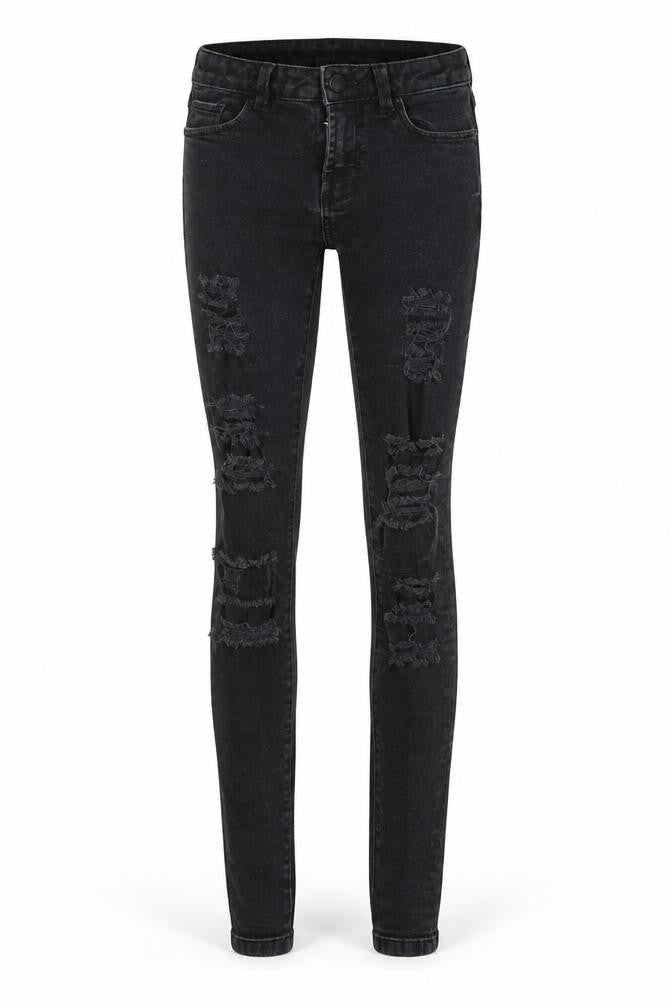 Denim & Co. Womens Black   Skinny Jeans Size 6 L29 in