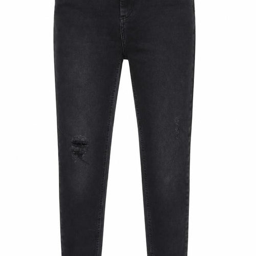 Pieces Womens Black  Denim Straight Jeans Size M L28 in