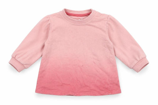 Front view of F&F girls’ pink jumper, size 3-6, months