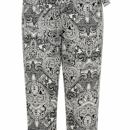 Veronica  Womens White Paisley  Trousers  Size XL L21 in