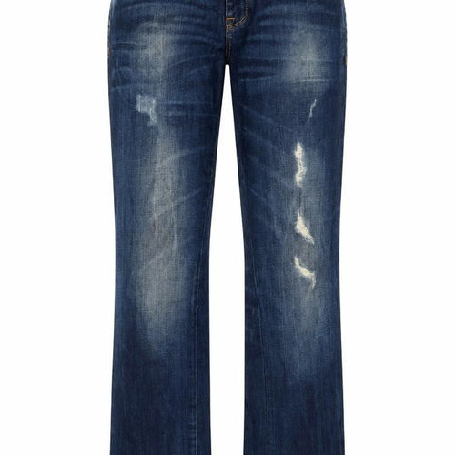 Preworn Womens Blue  Corduroy Bootcut Jeans Size 32 L28 in