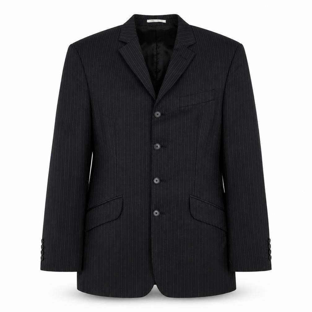 Next Womens Blue Striped  Jacket Suit Jacket Size 4