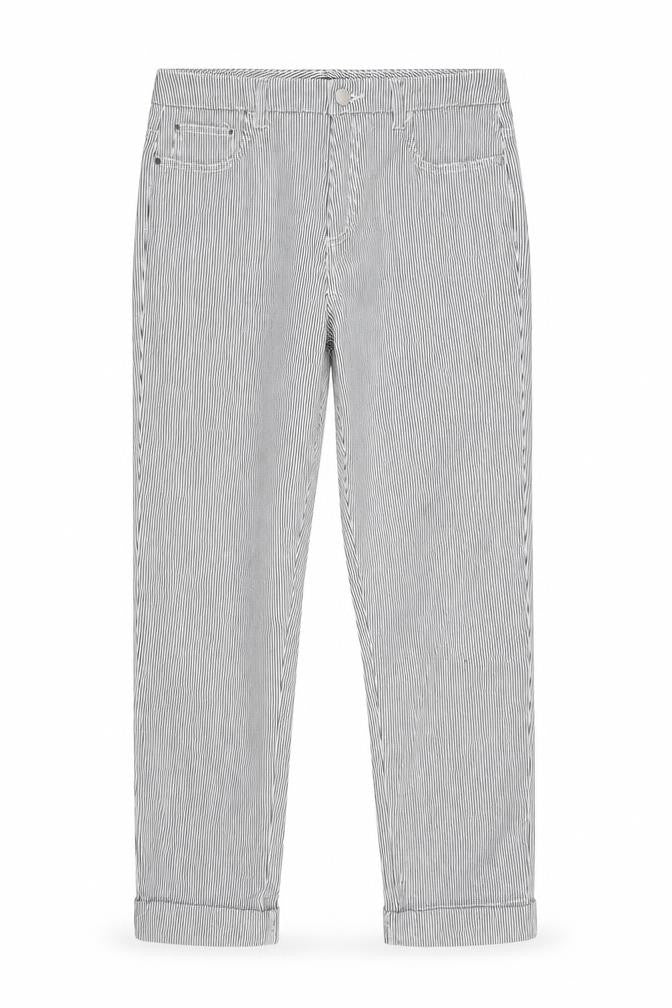 F&F Womens White Striped  Trousers  Size 10 L26 in