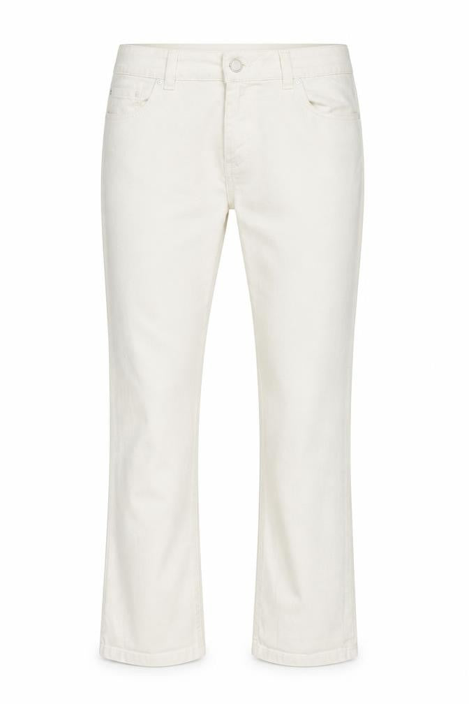 Front view of Zara women’s white skinny jeans, size UK 10, 24-inch leg