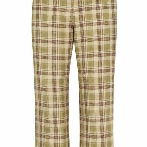 Taifun Womens Beige Check  Trousers  Size 30 in L26 in