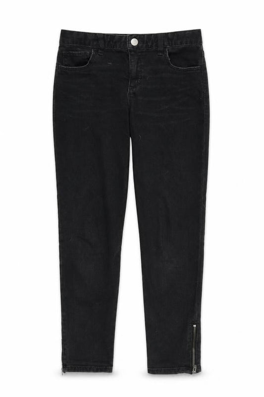Front view of Gap kids girls’ black skinny jeans, size 12, years