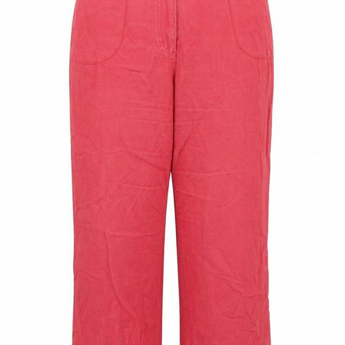 Cappuccini Womens Red   Trousers  Size 16 L25 in