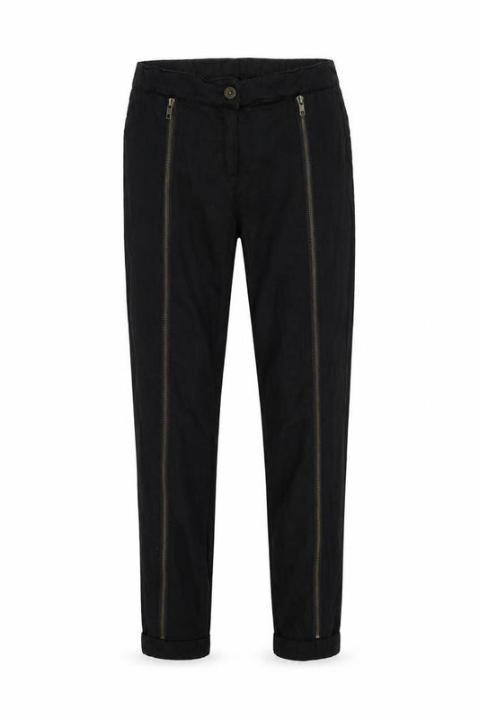 Front view of Next women’s black trousers, size UK 6, 27-inch leg