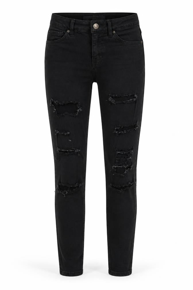Topshop Womens Black  Denim Skinny Jeans Size 26 in L28 in