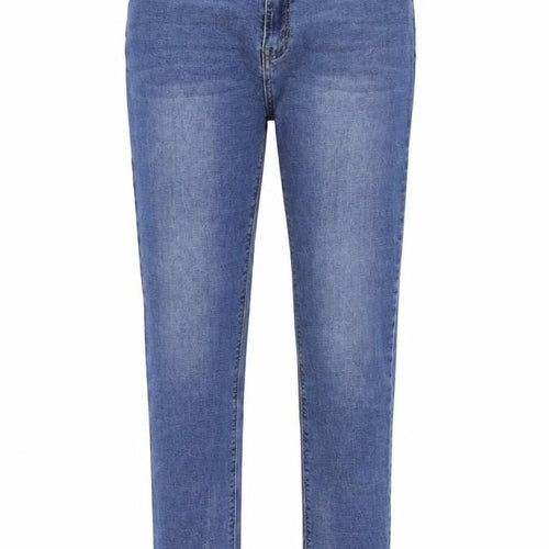 SHINY DESIGN Womens Blue  Denim Straight Jeans Size 14 L27 in