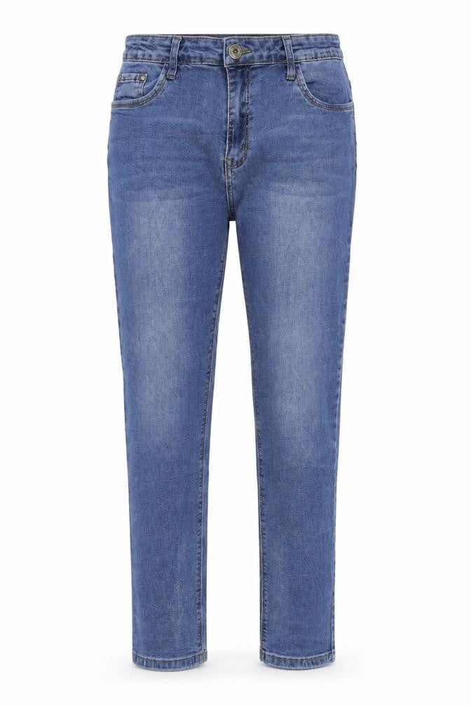 SHINY DESIGN Womens Blue  Denim Straight Jeans Size 14 L27 in