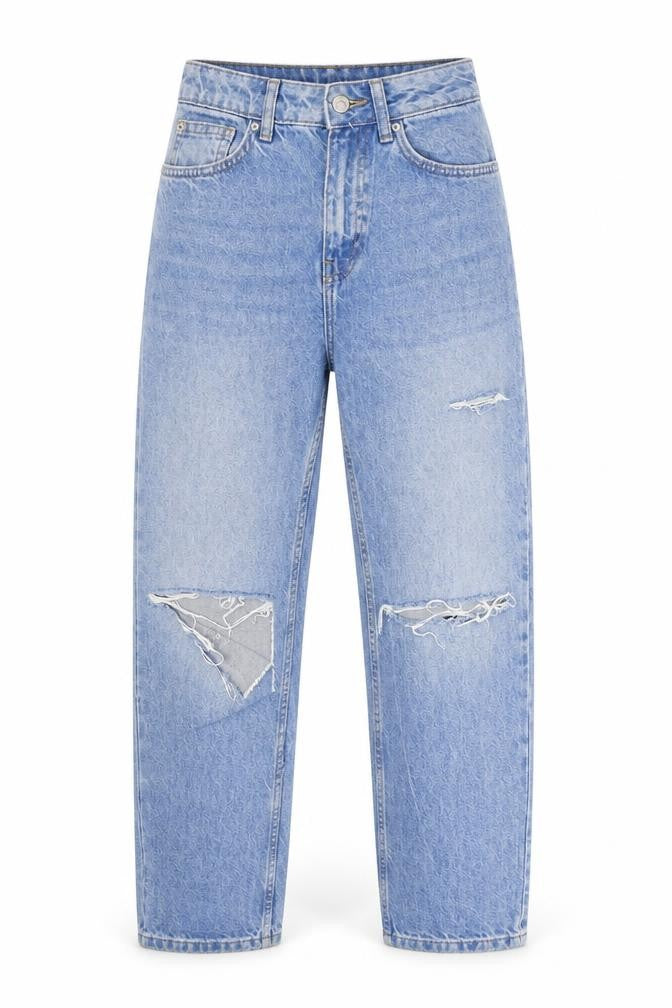 Denim & Co. Womens Blue  Denim Mom Jeans Size 6 L26 in