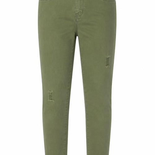 Denim & Co. Girls Green  Denim Skinny Jeans Size 12-13 Years - Distressed