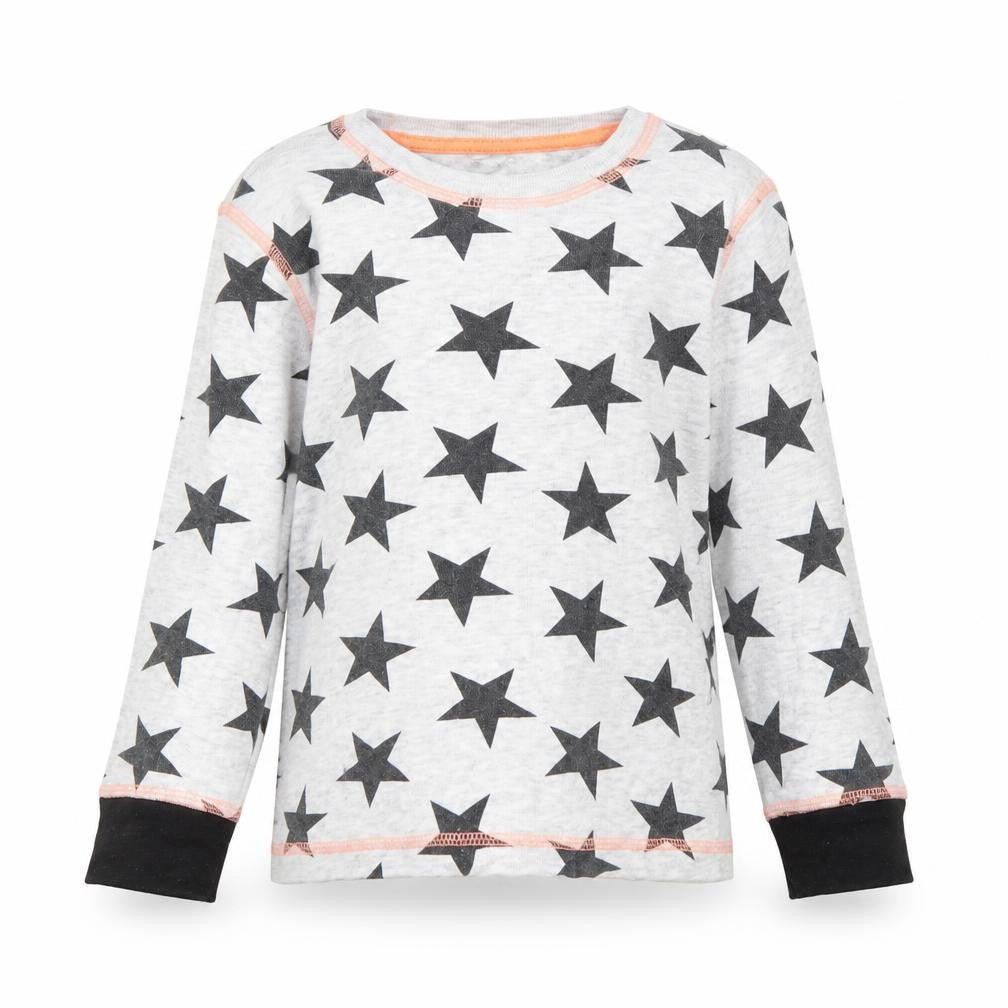 Front view of Tu girls’ grey basic casual, size 6-7, years