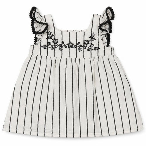 Primark Girls White Striped  Trapeze & Swing  Size 0-3 Months