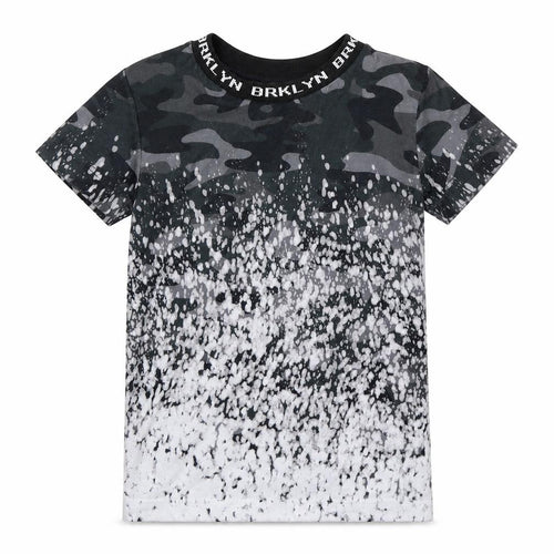 Matalan Boys Grey Camouflage  Basic T-Shirt Size 5 Years
