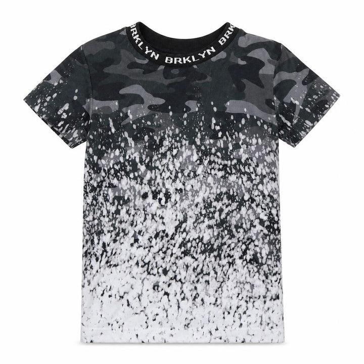 Matalan Boys Grey Camouflage  Basic T-Shirt Size 5 Years