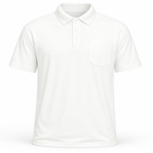 High Street Mens White    Polo Size M
