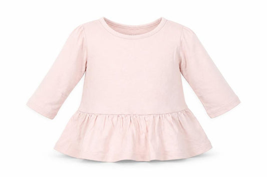 Front view of H&M Baby Pink Basic T-Shirt, size 0-3, Months