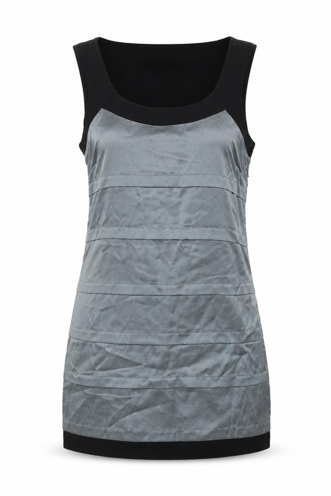 Front view of Vera Moda women’s silver mini, size L