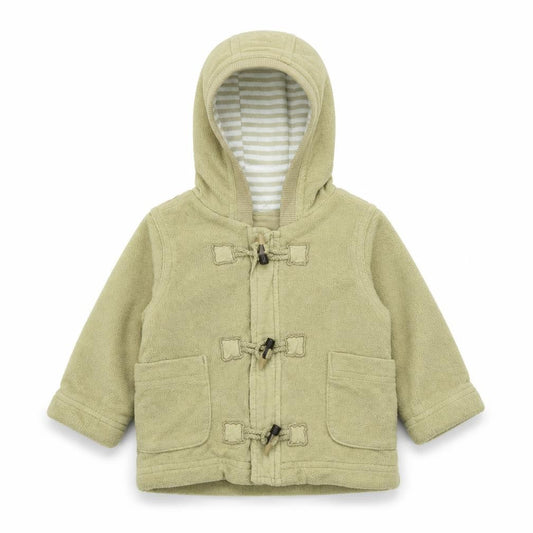 Front view of Next Baby Beige Jacket, size 3-6, Months