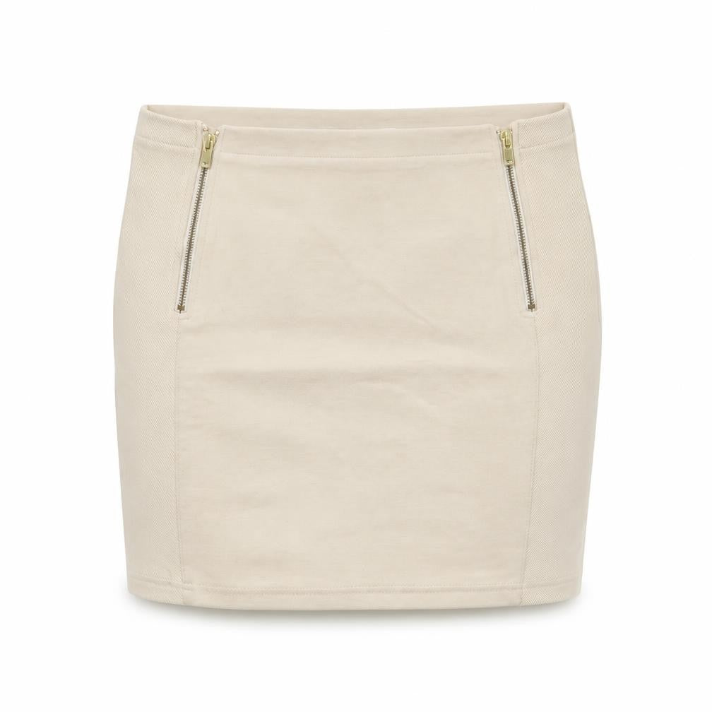 Stradivarius Womens White   A-Line Skirt Size L