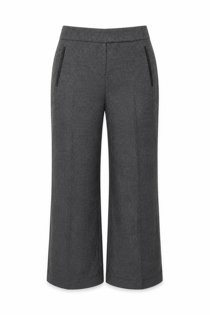 Front view of Next women’s grey trousers, size UK 8, 26-inch leg