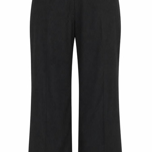 Marks and Spencer Womens Black Striped  Trousers  Size 16 L22 in