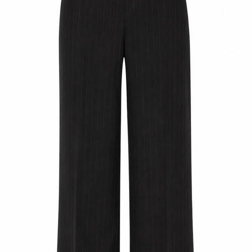 Preworn Womens Black Striped  Trousers  Size 12 L28 in