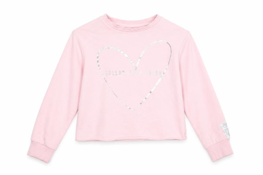 Front view of George girls’ pink jumper, size 8, years