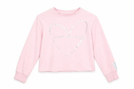 Front view of George girls’ pink jumper, size 8, years
