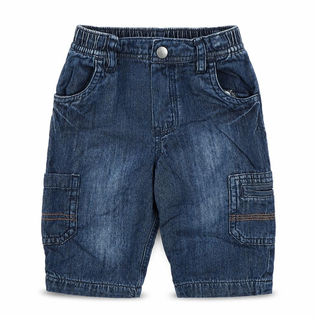 Cherokee Baby Blue  Denim Cargo Jeans Size 0-3 Months