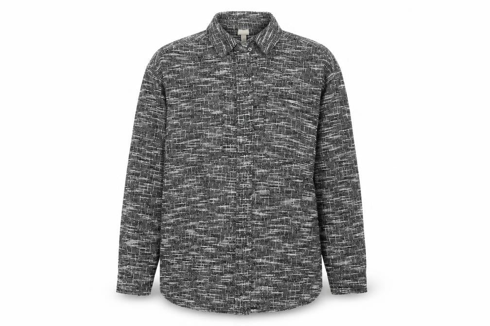 Front view of H&M women’s grey jacket, size L