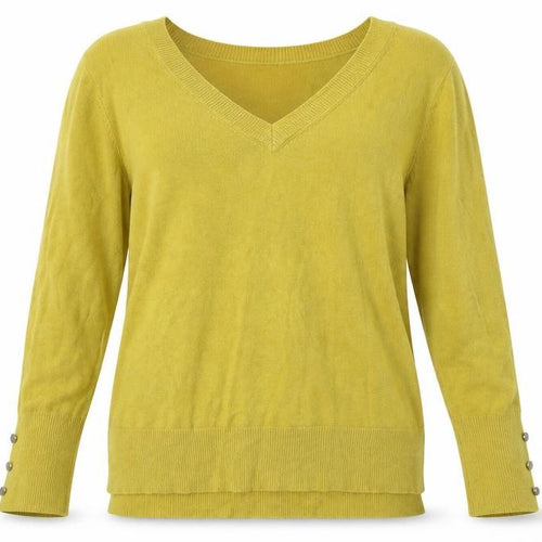 Primark Womens Yellow   Pullover Jumper Size S
