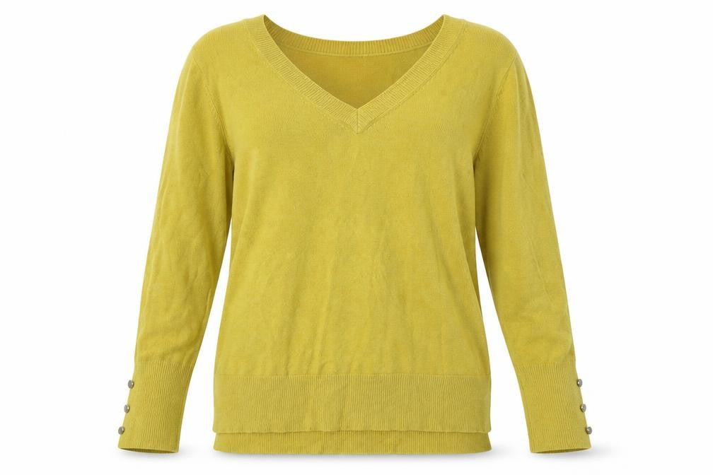 Primark Womens Yellow   Pullover Jumper Size S