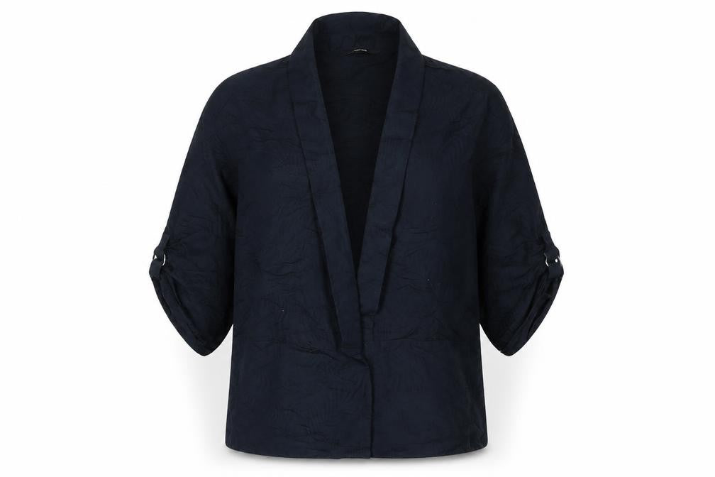 Front view of George women’s blue jacket, size UK 12